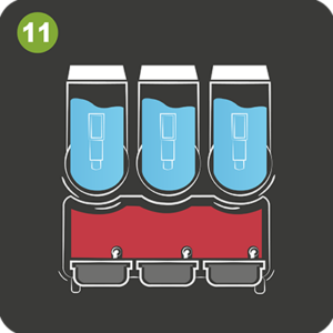 Slush makinesi vektörel resmi.