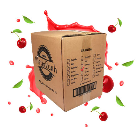 Vişne Aromalı Karlama (İce Slush) İçecek Şurubu Kolisi.